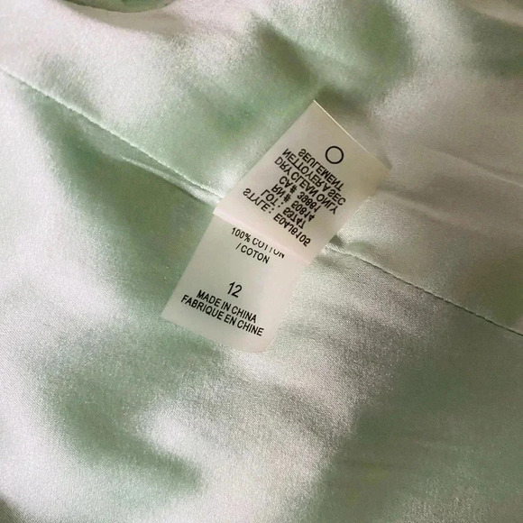 ELIE TAHARI Women Mint Green Woven Tweed 100% Cotton Office Career Blazer Sz 12 - Picture 10 of 10